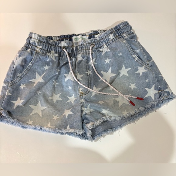 Blue Star-Patterned Women's Shorts - Picture 1 of 8
